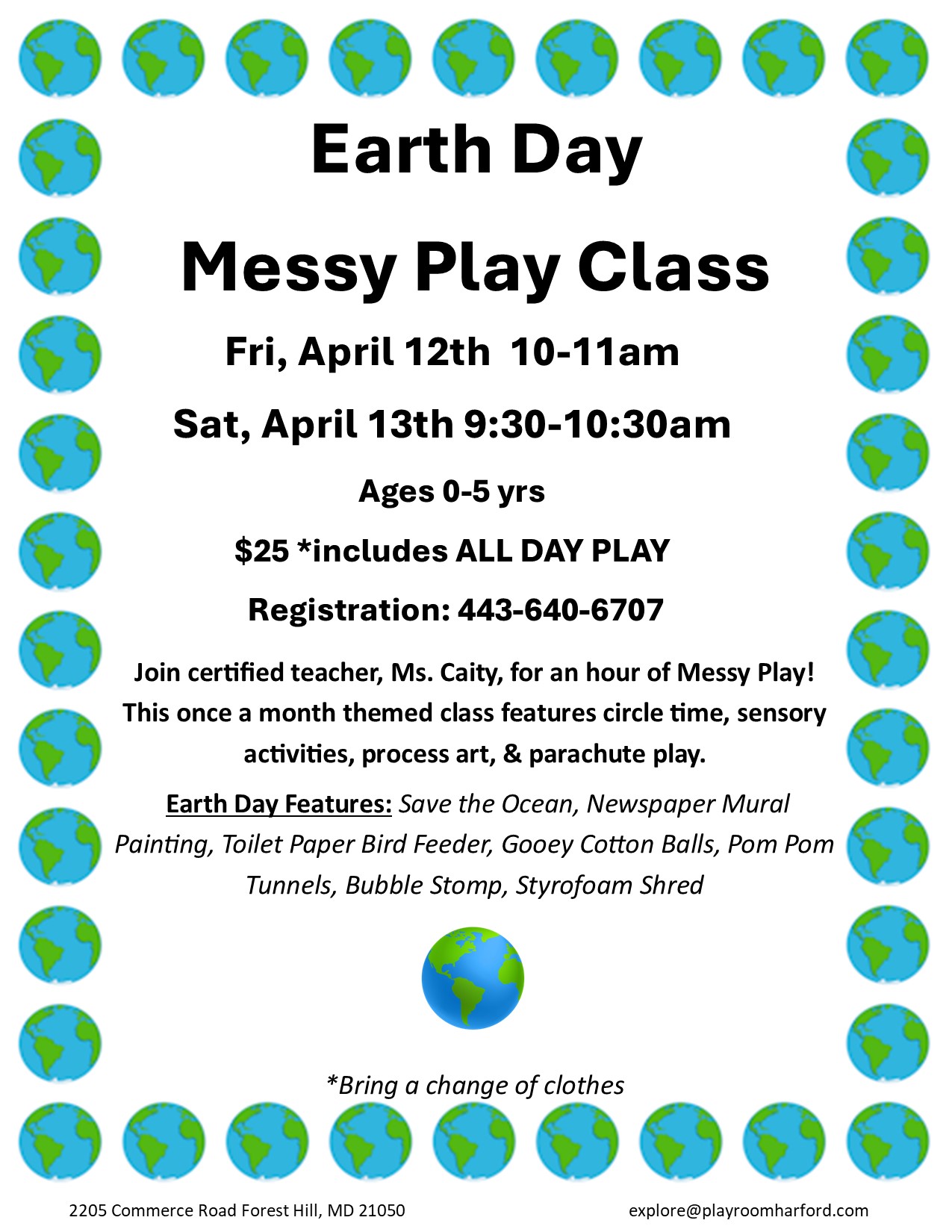 Earth Day Messy Play 1 - The Playroom