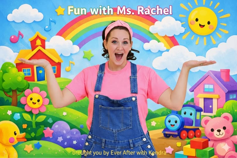 Come sing, sign, and dance with Ms. Rachel at The Playroom in Forest Hill, MD on May 9, 2026. Call to register: 443-640-6707